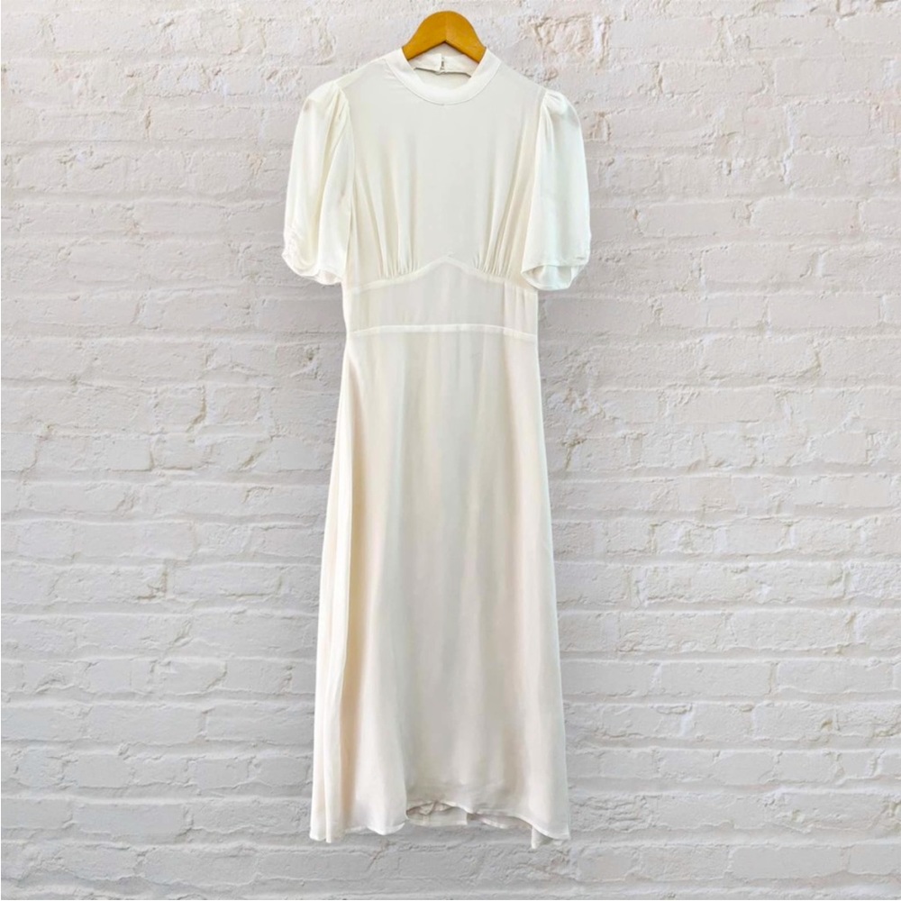 Reformation Dusk Dress in Ivory Size 6 NWT
